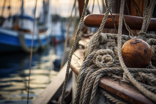 Generative AI Enkhuizen Netherlands June 2022 Repairing fishing nets in the traditional way at th