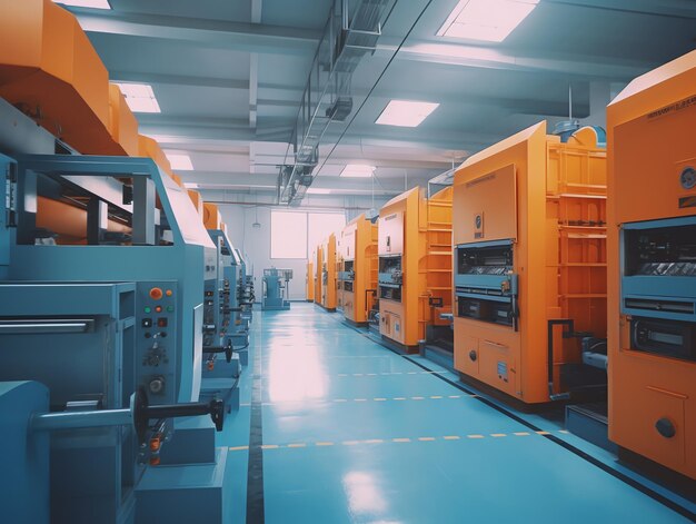 写真 ジェネレーティブ・ai 維産業の機械生産ライン