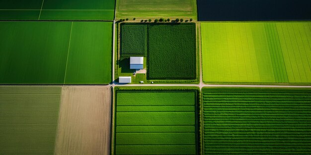 写真 ジェネレーティブ ai ファーム ランドスケープ 農地 美しい田舎 田舎道