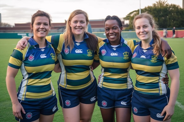 Generative ai female rugby team