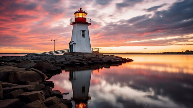 Generative AI Guiding Beacons Capturing the Timeless Beauty of Coastal Lighthouses