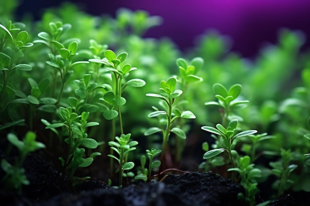 Generative AI heap of alfalfa sprouts on white background