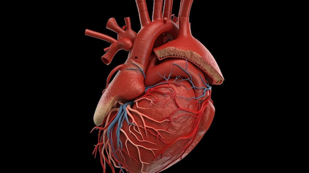 Generative AI Human Heart Blood System