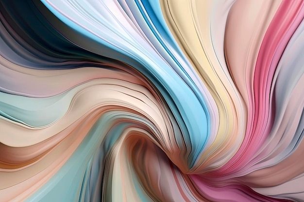 Generative AI illustration of Abstract white and colors background with textures and reliefs