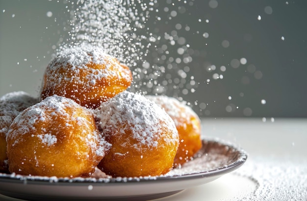 Generative AI illustration of delicious beignets