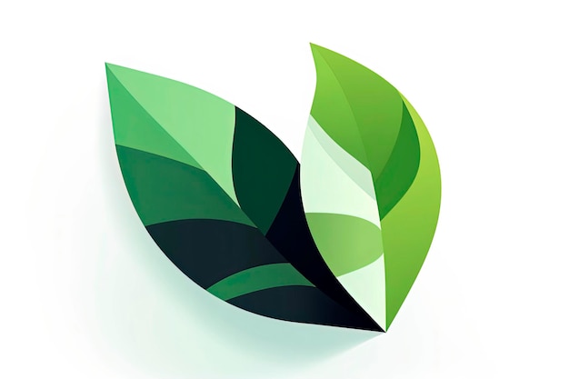 Generative AI illustration of nature clean energy eco friendly sustainability and environment icon