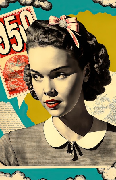 Generative AI illustration of vintage posters