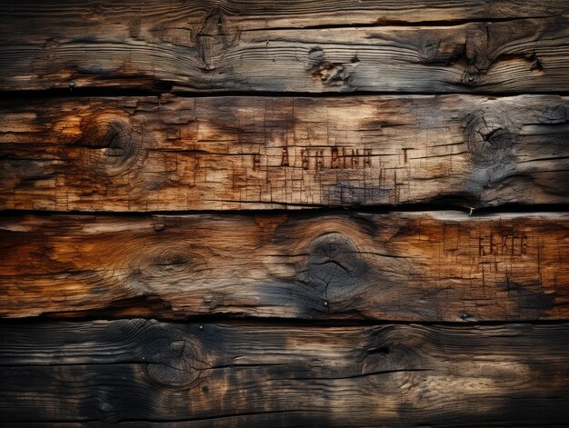 Generative ai illustration of a wooden textured background