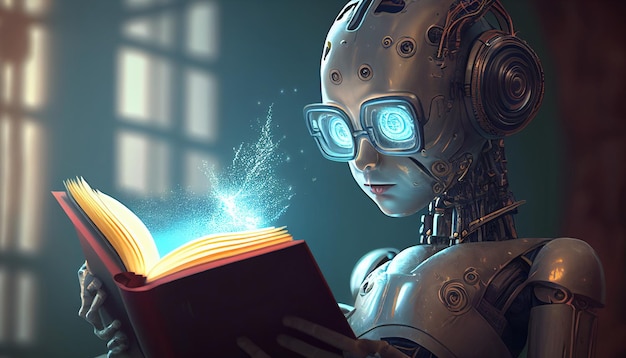 Generative AI is reading a book