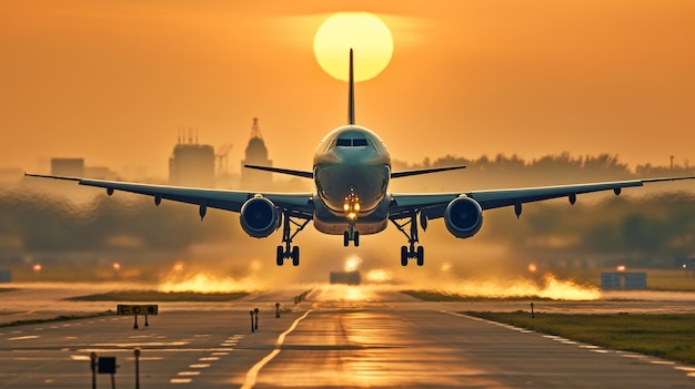 Generative AI is seen leaving an airport runway
