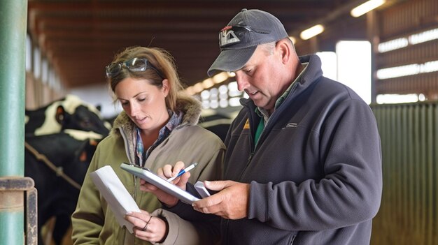 Generative AI is used by farmers in the milking barn