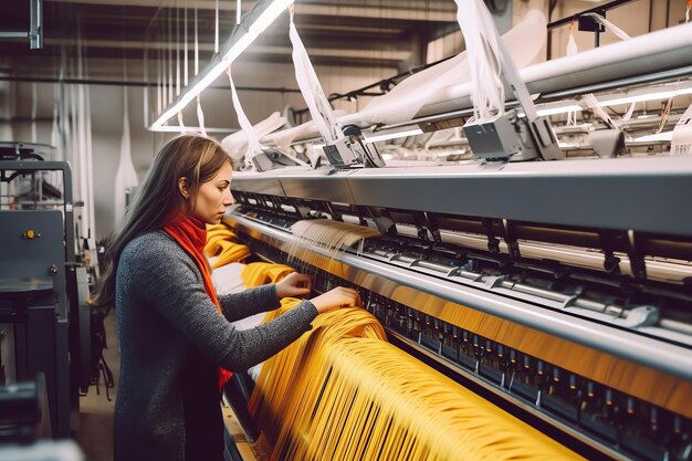 Foto macchina di produzione di materassi ai generativa in fabbrica