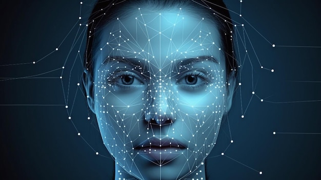 Generative AI mesh and locks for facial security recognition