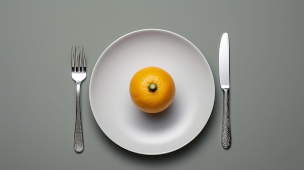 사진 generative ai 미니멀리스트 음식 사진 미니멀하고 깔끔한 방식으로 음식을 선보입니다.