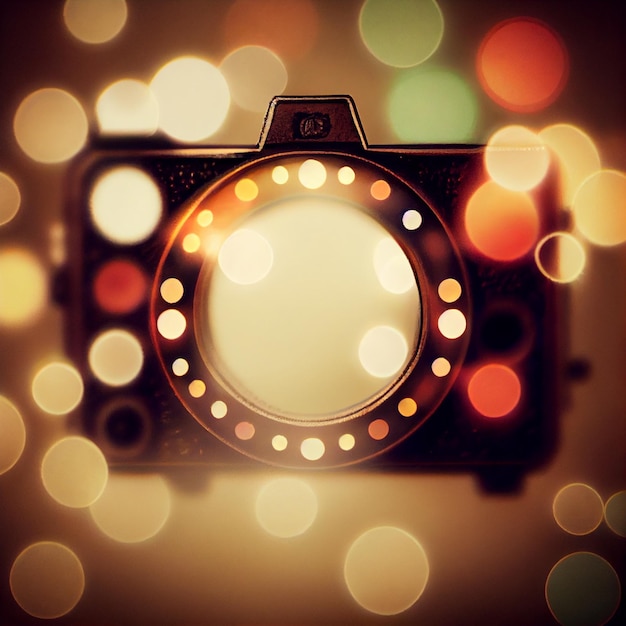 Generative AI OldFashioned Charm Vintage Bokeh Frame for Nostalgic Designs