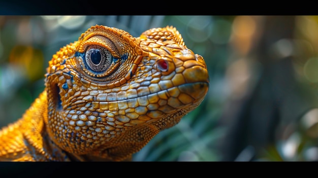 Generative AI photo Savannah monitor Reptiles a mediumsized species of monitor lizard