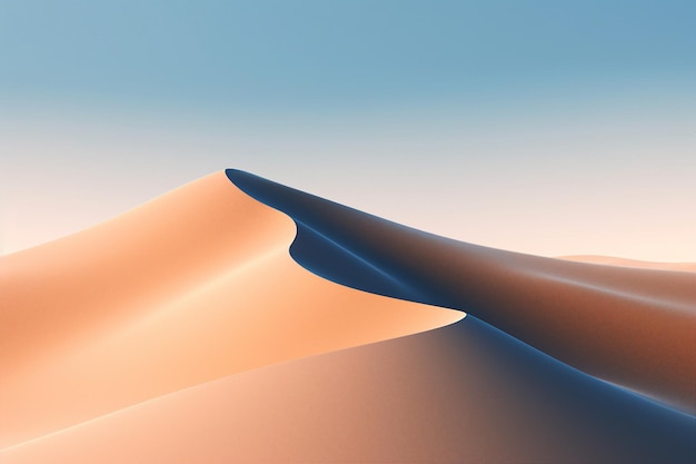 Фото Генеративный коллаж из изображений пустыни сахара дюн красивого пейзажа в лучах утреннего солнца