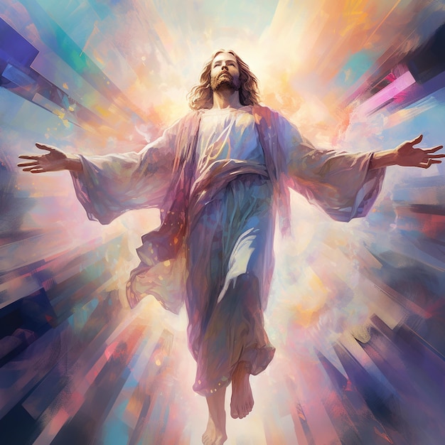 Photo generative ai picture second coming of jesus christ