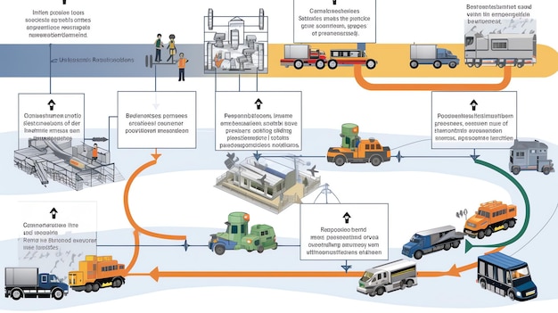 Foto artificiale artificiale generativo processo di fabbricazione dei cablaggi per veicoli industria automobilistica