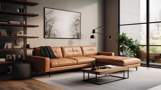 Generative AI Sofas and Chaise Lounges the Epitome of Modern Luxury in Your Living Room