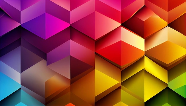 Generative ai spectrum fusion a mesmerizing array of overlapping geometric shapes