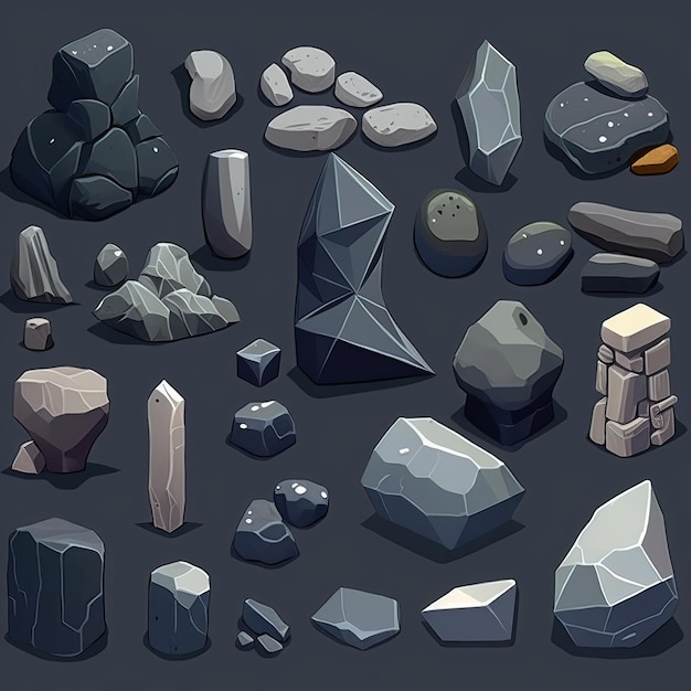 Generative AI stone set