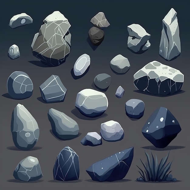 Generative AI stone set