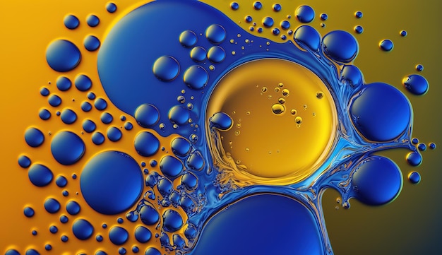 Generative AI technology abstract Water drop Background