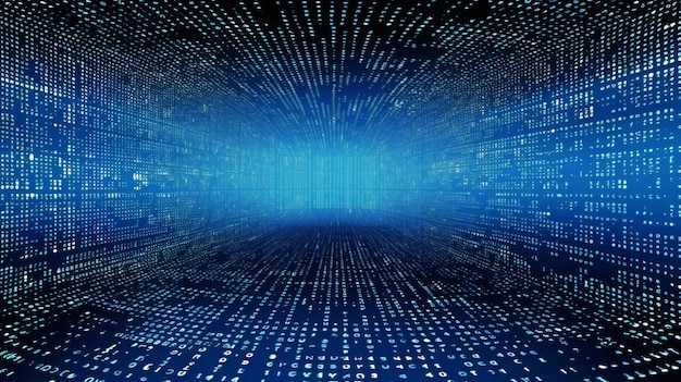 生成人工智能使用来自虚拟安全技术的向量数字和来自矩阵背景的数字流或二进制代码的数据