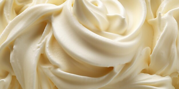 写真 アイ ヴァニラ アイスクリーム 表面 背景のような白いアイスクリームの質感