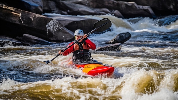 Generative AI and whitewater paddling