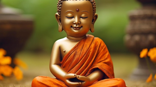 Generative AI a young Buddha