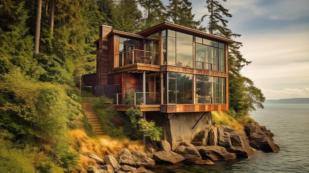 Generative AIpowered home on San Juan Island in Washington USA