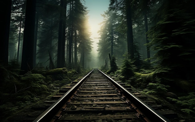 Generative Forest Railroad Generative AI