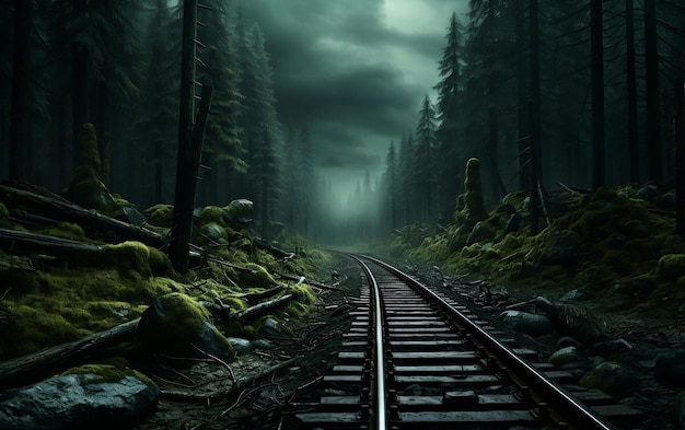 Generative Forest Railroad Generative AI