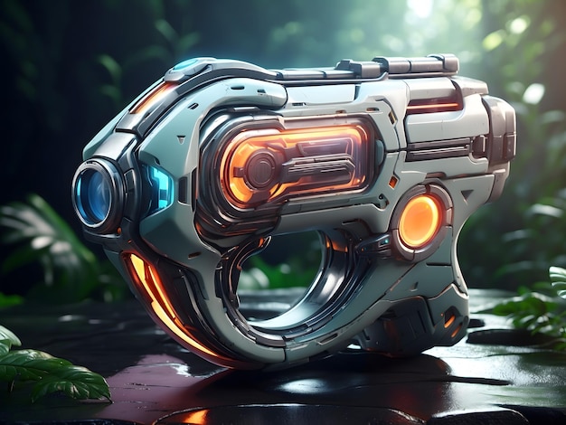 generic futuristic video game style weapon for shooter online games concepts mixed digital 3d
