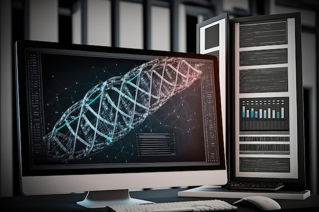 Premium AI Image | Genetic programmer creating new program from scratch ...
