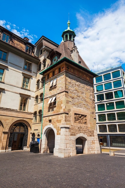 Geneva Molard Clock Tower Switzerland