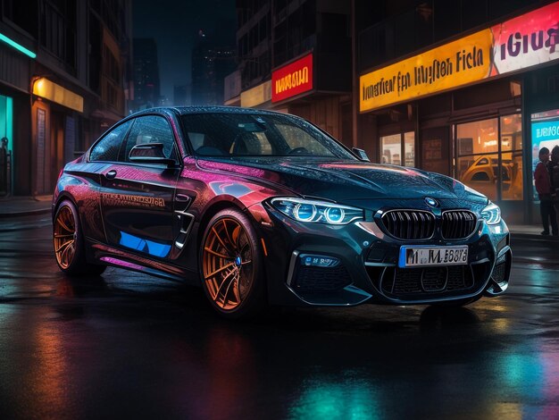 Genève Zwitserland 06 maart 2018 metalen blauwe BMW M5 Sedan op de 88e Geneva International Motor S