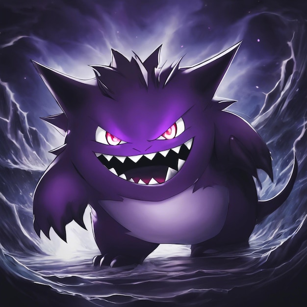 Photo gengar the sinister ghost pokemon of shadow and mischief