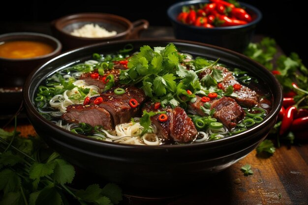 Geniet van de rijkdom van Vietnamese Pho Beste pho noodle foto fotografie