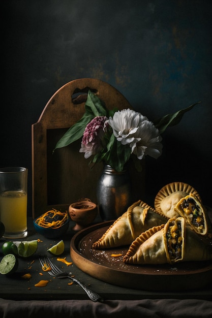 Geniet van de rijke smaken van Latijns-Amerika met onze collectie Empanadas food fotografie.