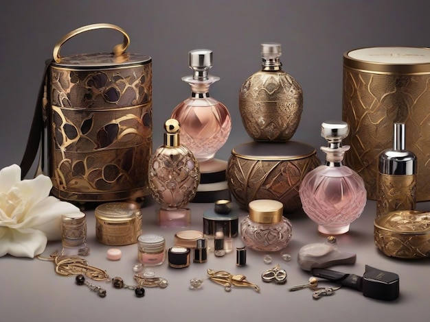 Geniet van de unieke en creatieve wereld van vrouwen39s schoonheidsbronnen van de luxueuze geuren van parfums tot de ingewikkelde ontwerpen van sieraden allemaal weergegeven in verbluffende details