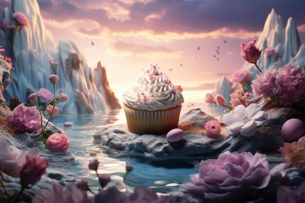 Geniet van Serenity Immersive Cupcake Beelden