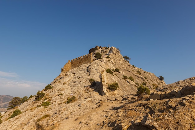 Genoese fortress in Sudak on the Black Sea coast