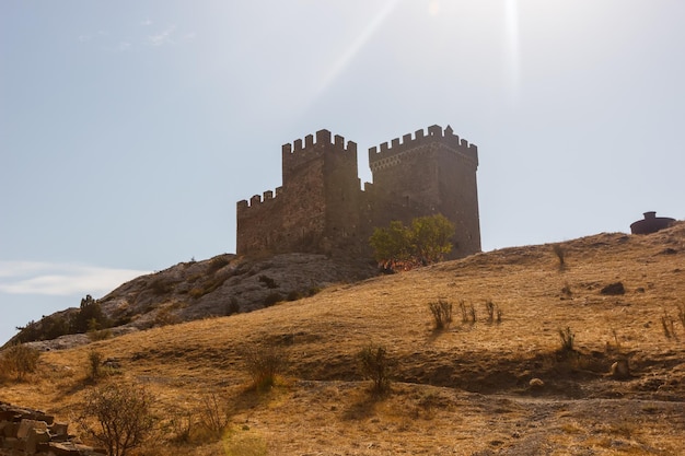 Genoese fortress in Sudak on the Black Sea coast