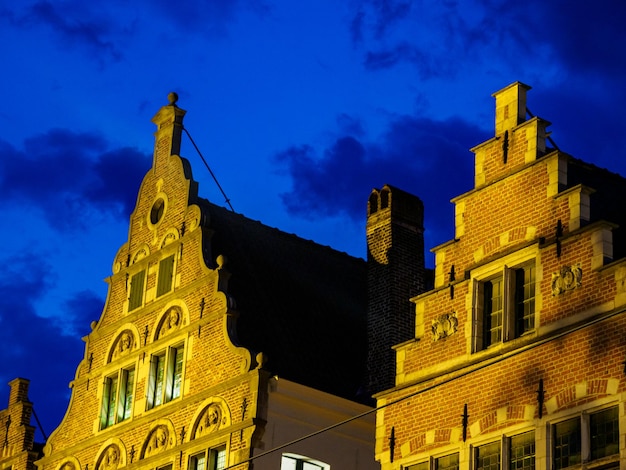 Gent city at night