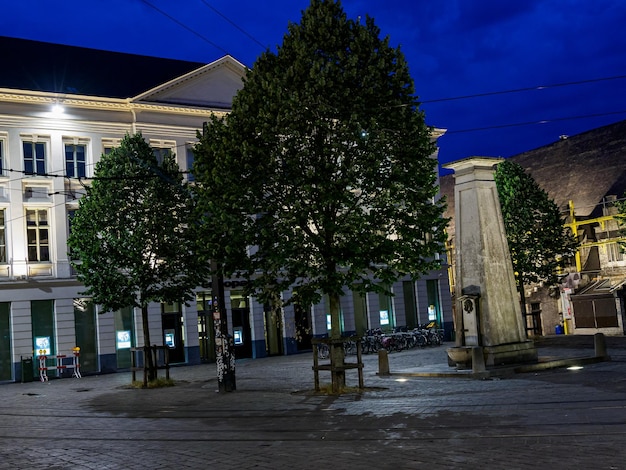 Gent city at night