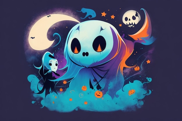 Нежный призрачный шепот Детское очарование Хэллоуина