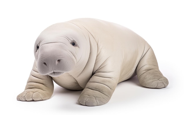 Gentle Giant Single Toy A Manatee Toy Isolated On White Background